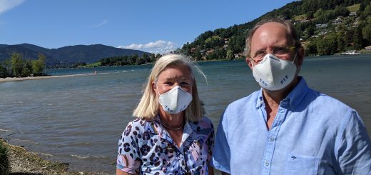 Sommer 2020: TEPFIT-Treffen am Tegernsee von Heidi und Peter mit Maske